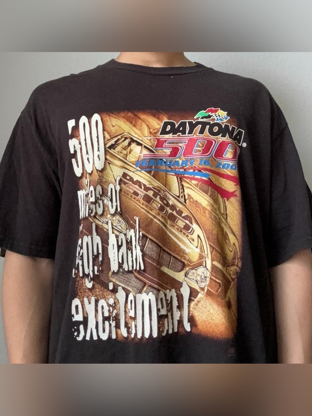 Vintage 2000s Daytona 500 Nascar Graphics Racing T-Shirt